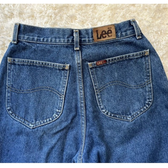 LEE Vintage 80’s High Waist Tapered Mom Jeans With Slit Ankle - Picture 5 of 6